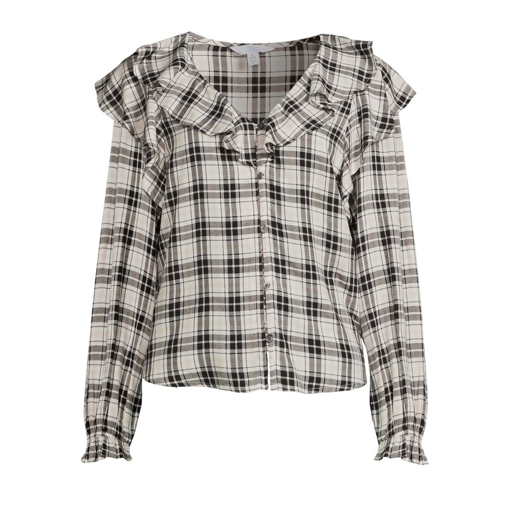 Time and Tru Ruffle Blouse NWT XXL